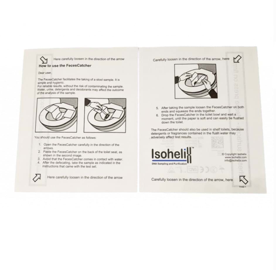 Feces catcher Isohelix for stool sample 
